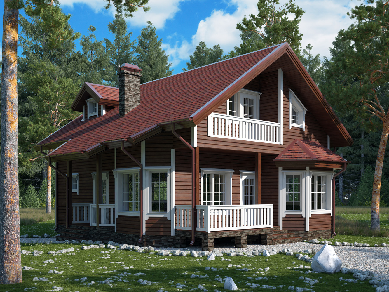 Финский каркасный дом